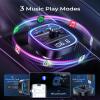 LENCENT FM Transmitter, Bluetooth FM Transmitter Wireless Radio Adapter Car Kit with Dual USB Charging, Audio Receiver Car Charger MP3 Player, Support Hands-Free Calling, TF Card & USB Disk view 4