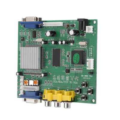 Game CGA EGA YUV to VGA HD Video Converter Board, 1 Channel Relay Module for Game Monitor to CRT LCD PDP Project Monitor