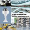 Tihebeyan 360- Rotation Surveillance Camera Dome Camera Security System Flashing LED Fake Camera Surveillance view 4
