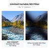 K&F Concept 52mm Variable ND Lens Filter ND8-ND128 (3-7 Stop) Waterproof VND Filter with 28 Multi-Coatings for Camera Lens (Nano-X Series) view 4