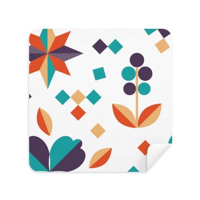 Flower Pixel Plant Paint Glasses Cleaning Cloth Phone Screen Cleaner Suede Fabric 2pcs