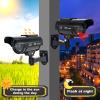 F FINDERS&CO Solar Powered Fake Security Camera, Bullet Dummy Security Camera Surveillance System with Realistic Red Flashing Lights Indoor Outdoor (4 Black) view 4
