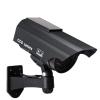 F FINDERS&CO Dummy Solar Security Camera, Bullet Fake Surveillance System with Realistic Red Flashing Lights and Warning Sticker Indoor Outdoor (1, Black) view 1