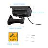 F FINDERS&CO Dummy Solar Security Camera, Bullet Fake Surveillance System with Realistic Red Flashing Lights and Warning Sticker Indoor Outdoor (1, Black) view 4