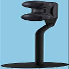 Gallo Acoustics Strada 2 Black Side Speaker with Floor Stand