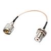 uxcell UHF PL-259 Male to UHF SO-239 Female Bulkhead RG316 Coax Cable 0.5-feet view 1