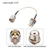 uxcell UHF PL-259 Male to UHF SO-239 Female Bulkhead RG316 Coax Cable 0.5-feet view 2