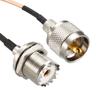 uxcell UHF PL-259 Male to UHF SO-239 Female Bulkhead RG316 Coax Cable 0.5-feet view 3