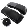 Black 6"x9" Saddlebag Speaker Lids compatibility For 1993-2013 Harley Touring Bagger Electra Glide Street Glide Road King view 1