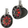 KICKER 45KMTC8 Marine Audio Boat 8" Tower Pod Speaker System Pair Charcoal (Certified Refurbished) view 1