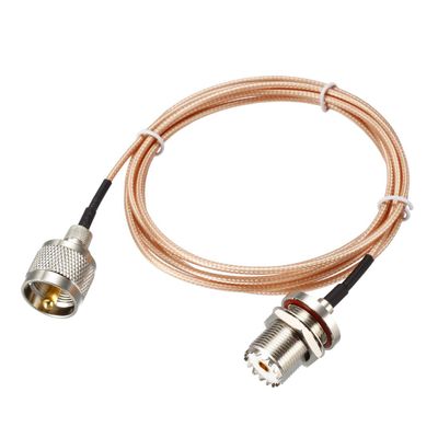 uxcell UHF PL-259 Male to UHF SO-239 Female Bulkhead RG316 Coax Cable 6-feet
