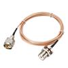 uxcell UHF PL-259 Male to UHF SO-239 Female Bulkhead RG316 Coax Cable 6-feet view 1