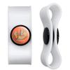 GRAPHICS & MORE Merry Christmas Pinecones Headphone Earbud Cord Wrap - Charging Cable Manager - Wire Organizer Set of 2 - White view 1