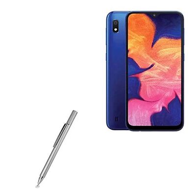 BoxWave Stylus Pen Compatible with Samsung Galaxy A10e - FineTouch Capacitive Stylus, Super Precise Stylus Pen - Metallic Silver