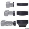 77mm Camera Lens Hood - Rubber - Set of 2 - Collapsible in 3 Steps - Sun Shade/Shield - Reduces Lens Flare and Glare - Blocks Excess Sunlight for Enhanced Photography and Video Footage view 3