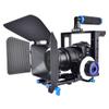 Foto&Tech Movie Making DSLR Camera Video Cage Mount Rig Large Cage Kit with Top Handle Grip 15mm Rod Compatible with Canon 5D Mark II III,7D,70D,D800,D8100 Nikon Sony & Other DSLR Cameras (Blue+Black) view 4