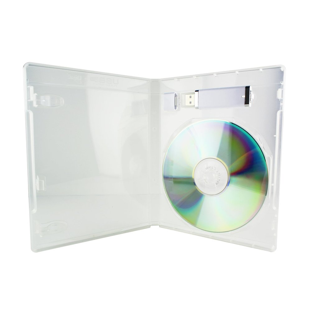 Flash Pac USB Flash Drive + Disc Case Super Clear - 25 Pack