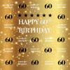 AOFOTO 10x10ft Golden 60th Birthday Background Shiny Stars Glitter Spots Customizable Bday Backdrop for Photography Adult Man Woman 60 Years Old Party Decoration Banner Photo Video Studio Props Vinyl view 1