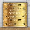 AOFOTO 10x10ft Golden 60th Birthday Background Shiny Stars Glitter Spots Customizable Bday Backdrop for Photography Adult Man Woman 60 Years Old Party Decoration Banner Photo Video Studio Props Vinyl view 2