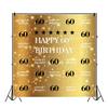 AOFOTO 10x10ft Golden 60th Birthday Background Shiny Stars Glitter Spots Customizable Bday Backdrop for Photography Adult Man Woman 60 Years Old Party Decoration Banner Photo Video Studio Props Vinyl view 3