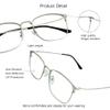 VisionGlobal Blue Light Blocking Glasses for Computer Reading or Gaming, UV 400 Anti Glare Lenses Help Reduce Eye Strain and Fatigue, Men and Women Frame (3147_Silver(c3), 0.00 No Magnification) view 2