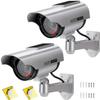 AlfaView Solar Powered Bullet Dummy Fake Surveillance Camera Security CCTV Dome Camera with LED Flashing Light for Outdoor/Indoor,Home/Business view 1