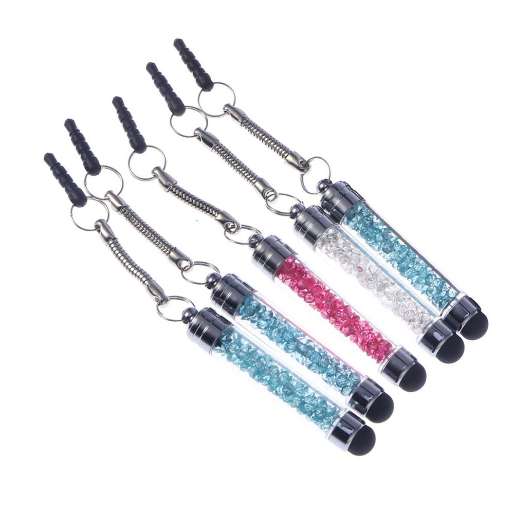 5PCS Crystal Stylus Pens Diamond Ballpoint Pen Universal Touch Screen for Phone Tablets