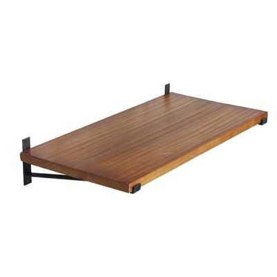 Desk Storage Wall Mounted Drop-Leaf Table with 2 Brackets Laptop Stand Simple Office Computer Desk for Small Spaces Multi-Use Thickened Panel 5 Sizes