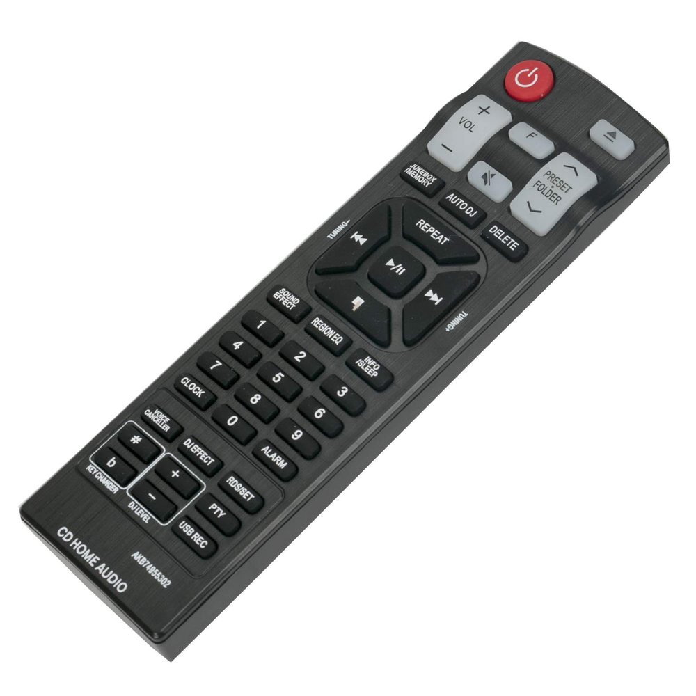 AKB74955302 Replace Remote Control fit for LG Stereo System CM8460 CM9960 CMS8460F CMS8460W CMS9960F Mini Hi-Fi CD Home Audio System AKB74955301 AKB74955305