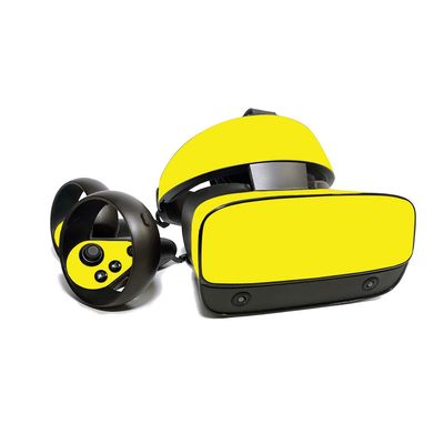MightySkins Skin for Oculus Rift S - Solid Yellow | Protective, Durable, and Unique Vinyl Decal Wrap Cover | Easy to Apply, Remove, and Change Styles | Made in The USA