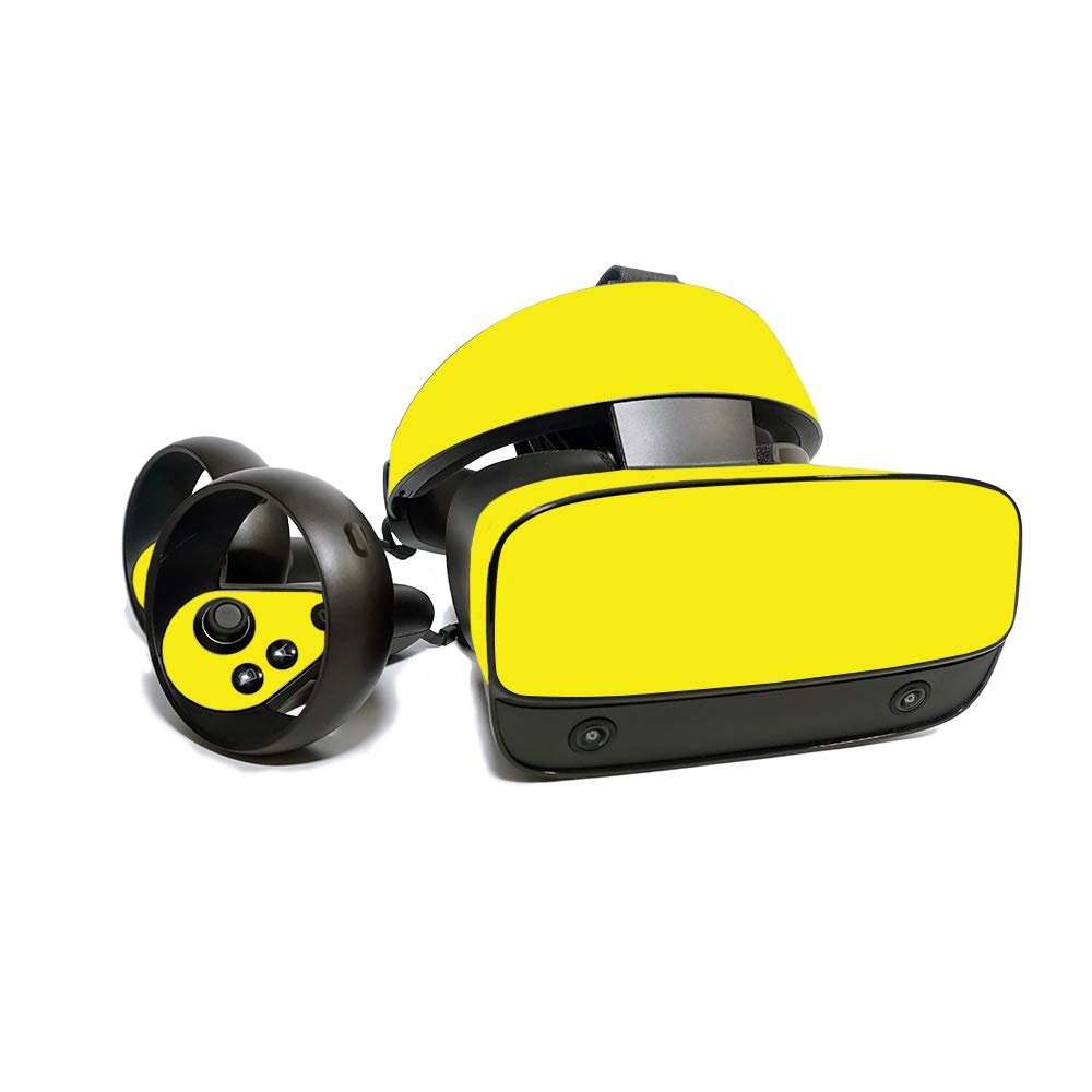 MightySkins Skin for Oculus Rift S - Solid Yellow | Protective, Durable, and Unique Vinyl Decal Wrap Cover | Easy to Apply, Remove, and Change Styles | Made in The USA
