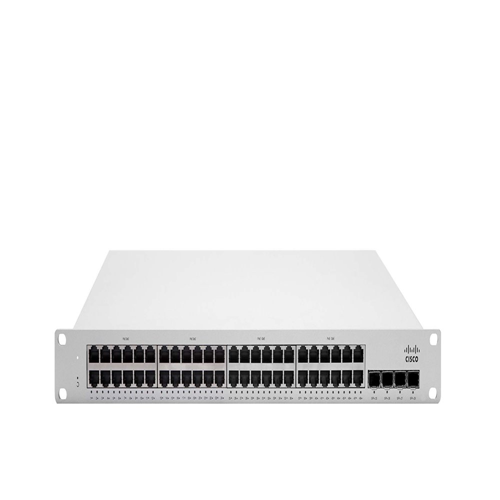 Meraki | MS225-48LP-HW | Meraki MS225-48LP L2 Stck Cld-Mngd 48x GigE 370W PoE Switch (Renewed)