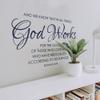 Romans Scripture Bible Verse Decor - Wall Decal for Bedroom Removable Scripture Verses Stickers Decor All Things Work for Good Roman 8:28, q18 view 1