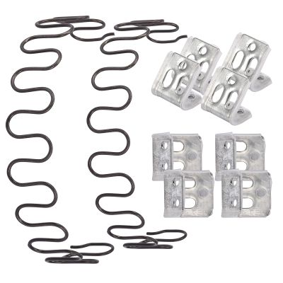 Carkio Sofa Replacement Springs,2 PCS 25" Spring with 8 PCS S Clips,4.0 Wire Diameter Sofa Spring Repair Kit Compatible with Seating In Furniture Interior Decoration, Automotive, or Other Applications