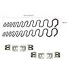 Carkio Sofa Replacement Springs,2 PCS 25" Spring with 8 PCS S Clips,4.0 Wire Diameter Sofa Spring Repair Kit Compatible with Seating In Furniture Interior Decoration, Automotive, or Other Applications view 2