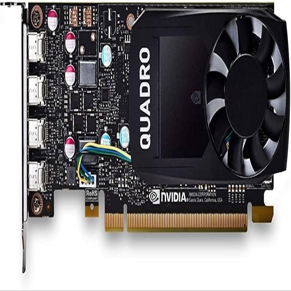 2GB nVIDIA Quadro P600 4x DisplayPort GDDR5 PCI Express 3.0 x16 Graphics Card VCQP600-PB