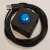 USB HID Programmable Single Button Arcade Switch w/2M Cable (Blue) view 1
