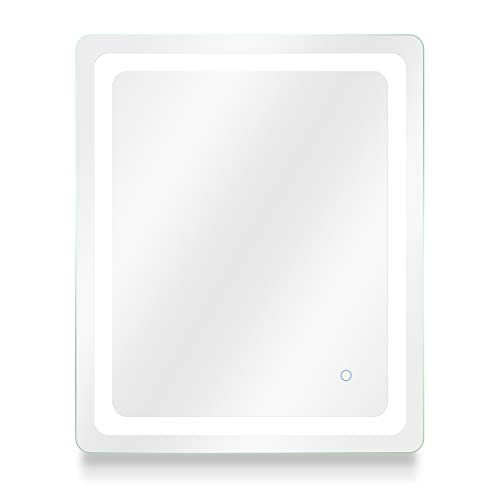 Dyconn Faucet Egret Tri-Color Horizontal/Vertical Wall Mounted Backlit LED Bathroom Vanity Mirror with Touch ON/OFF Dimmer (30"W X 36"H)