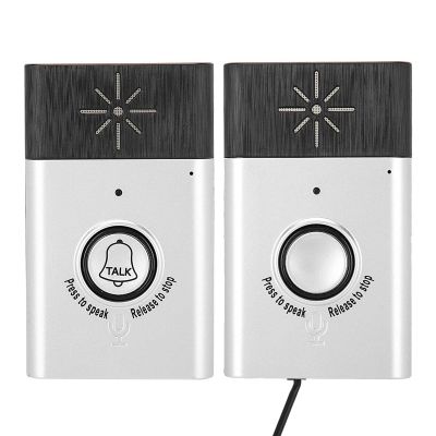 2.4GHz Doorbell Intercom, Mini Portable Dual-Way Voice Communication System with Built-in Microphone & Speaker for Home, Ultra-Long Standby