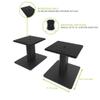 Kanto SP6HD Desktop Speaker Stands for Medium/Large Bookshelf Speakers & Mid-Size/Full-Size 4-7 Studio Monitors | 6" Tall | Black | Pair view 2