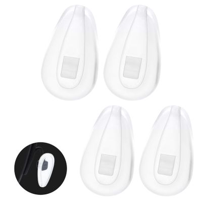Betterun 2 Pairs Clear Soft Silicone Replacement Nose Pads for Oakley Tincup OX3184/Conductor 6 OO4106/Conductor 8 OO4107/Savitar OO6047/Wiretap 2.0 OX5152/Base Plate OX3232/Surface Plate OX5132