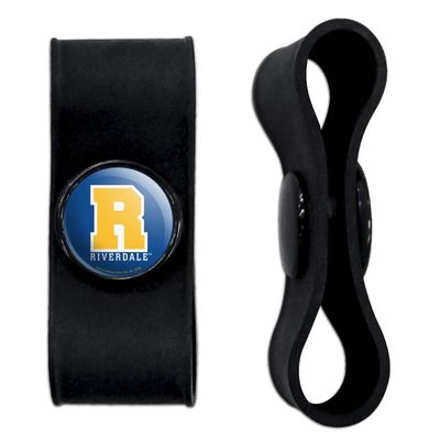 GRAPHICS & MORE Riverdale Varsity Letter Headphone Earbud Cord Wrap - Charging Cable Manager - Wire Organizer Set of 2 - Black