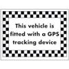 VSafety DP021AR-S This This Vehicle is Fitted with GPS Tracking Device Sign 200mm x 150mm-Self Adhesive Vinyl view 1