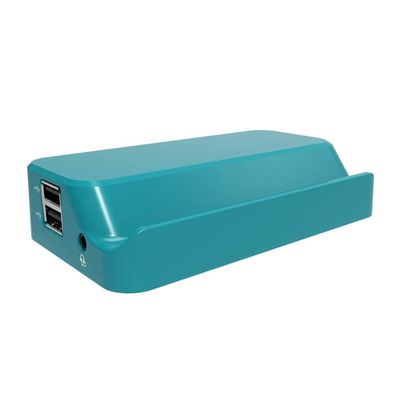 1Pcs Enpa Blue USB C Hub Docking Station,Two USB 3.0 Type-A and two USB 2.0 Type-A,One HDMI Resolution Up to QHD Display,One VGA resolution up to to FHD display,For Your Laptop,Tablet or Smartphone