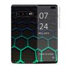 Skin Decal Vinyl Wrap for Samsung Galaxy S10 Plus - Decal Stickers Skins Cover - Metal Grid Futuristic Panel view 1