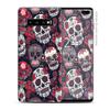 Skin Decal Vinyl Wrap for Samsung Galaxy S10 Plus - Decal Stickers Skins Cover - Sugar Skulls Red Black Dia de Los view 1
