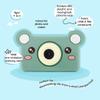 kiimento Kids Digital Camera & Video Camcorder, Soft BPA-Free Silicone Casing, 32GB Memory Card - Model C - Mikayo The Bear view 3