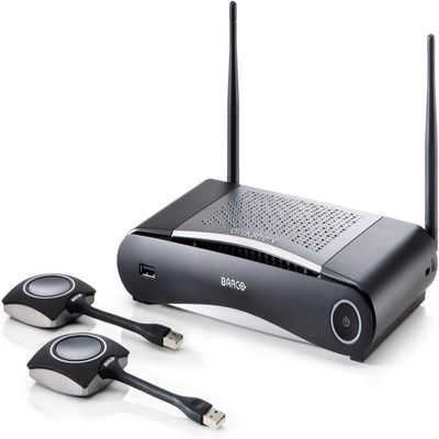 Barco CSE-200 | Small Medium Size Meeting Room Wireless Presentation System w/ 2x ClickShare Button & Power Adapter (Renewed)