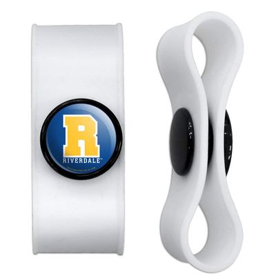 GRAPHICS & MORE Riverdale Varsity Letter Headphone Earbud Cord Wrap - Charging Cable Manager - Wire Organizer Set of 2 - White