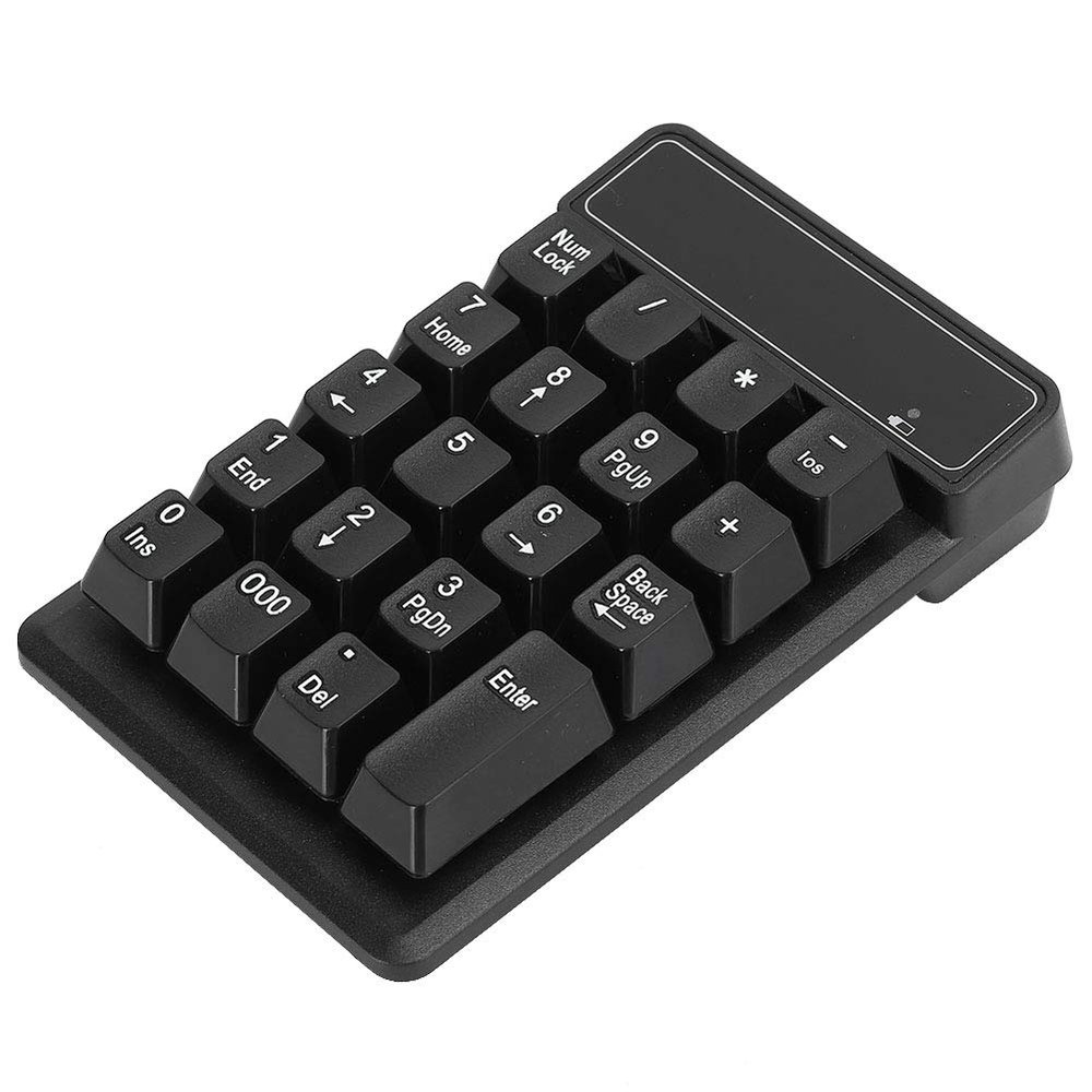 Bewinner Bluetooth Numeric Keypad - 19 Keys 10m Range 10 Million Clicks Compact Lightweight Number Pad for PC/Laptop